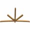 Ekena Millwork Alberta Rough Sawn Timber Gable Bracket, Western Red Cedar, 108"W x 68"H x 4"D x 4"F, 15/12 Pitch GBW108X68X0404ALB00RWR - alternate 4
